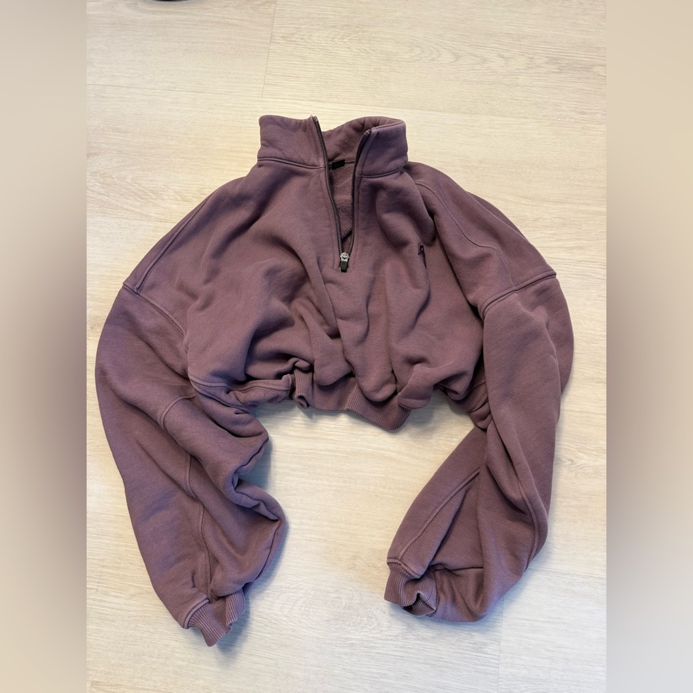 Oner Active Vintage Purple Half-Zip Sweatshirt